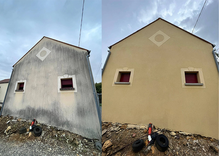 Nettoyage façade et gouttière en Seine-et-Marne
